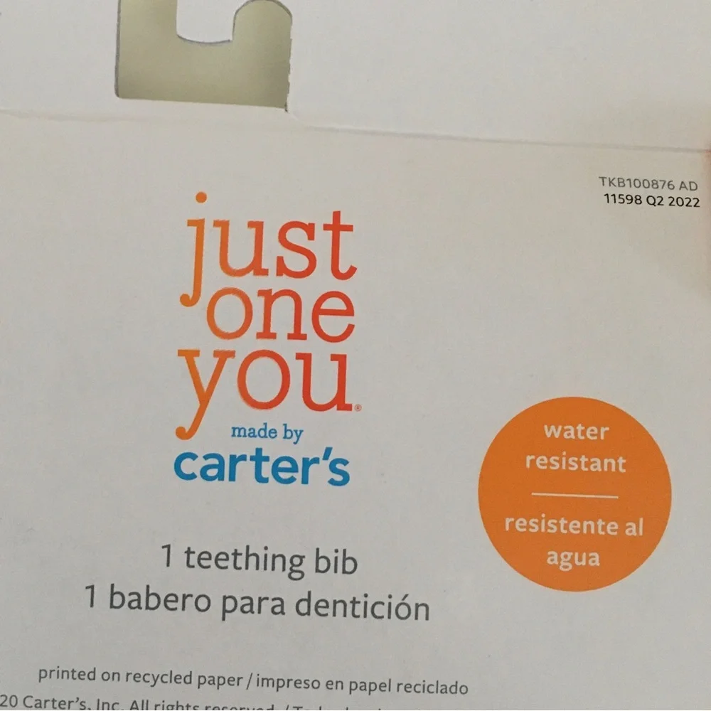 NEW Carters 1st Halloween Bib Water Resistant “My First Halloween” Just One You - Picture 3 of 5